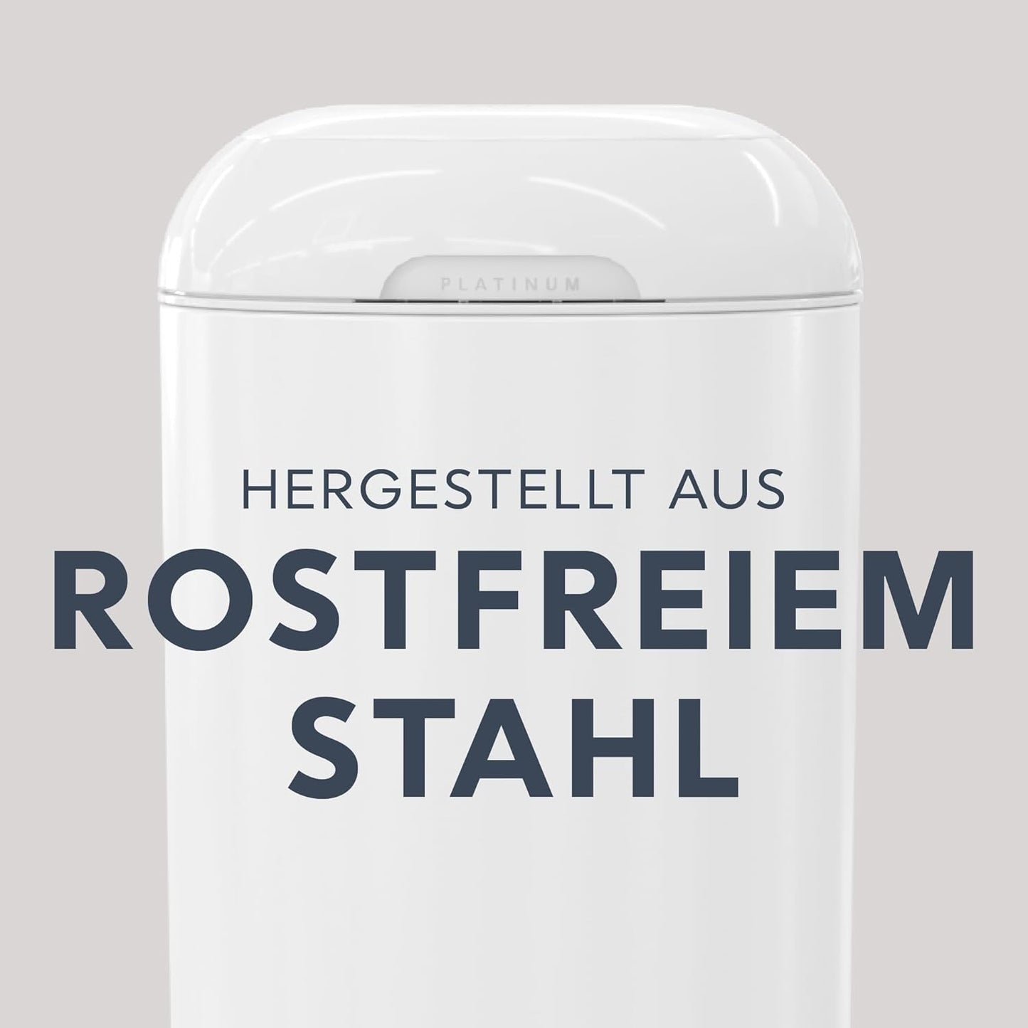 Windeleimer mit Fusspedal und abreissbaren Beuteln, Weiß