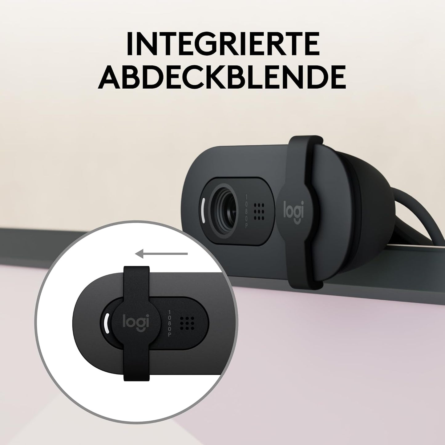 Brio 100 Full HD-Webcam mit Auto-Lichtausgleich