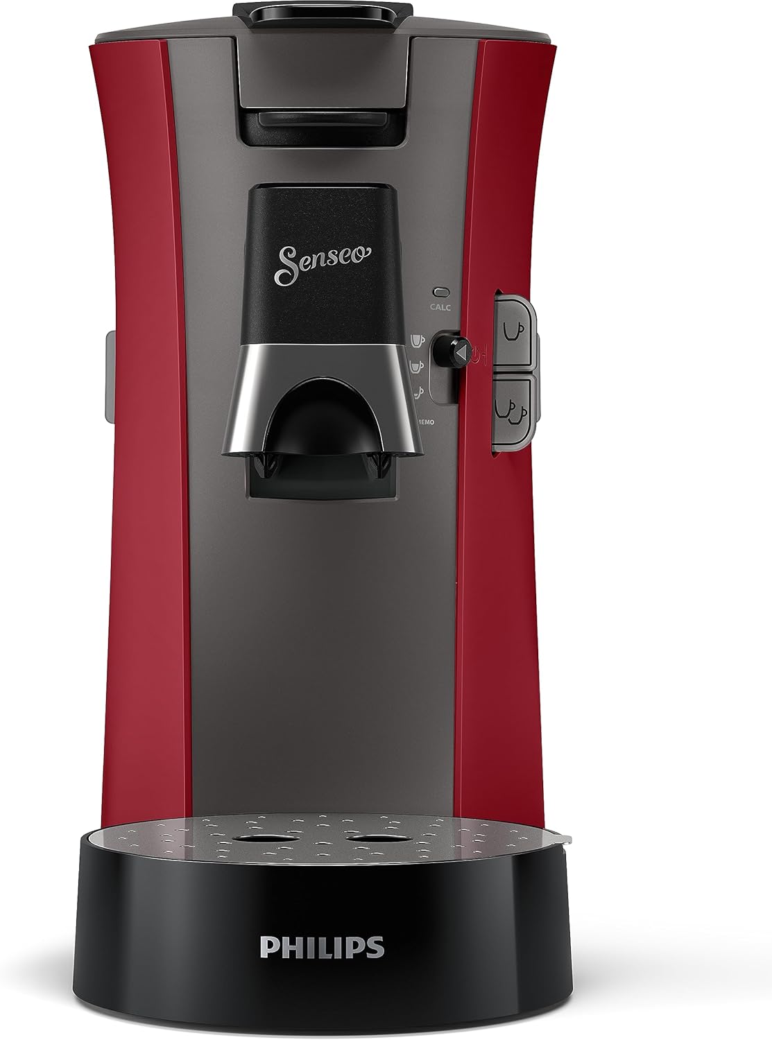 Senseo Select Kaffeepadmaschine mit Memo- und Stärkewahl-Funktion, Rot