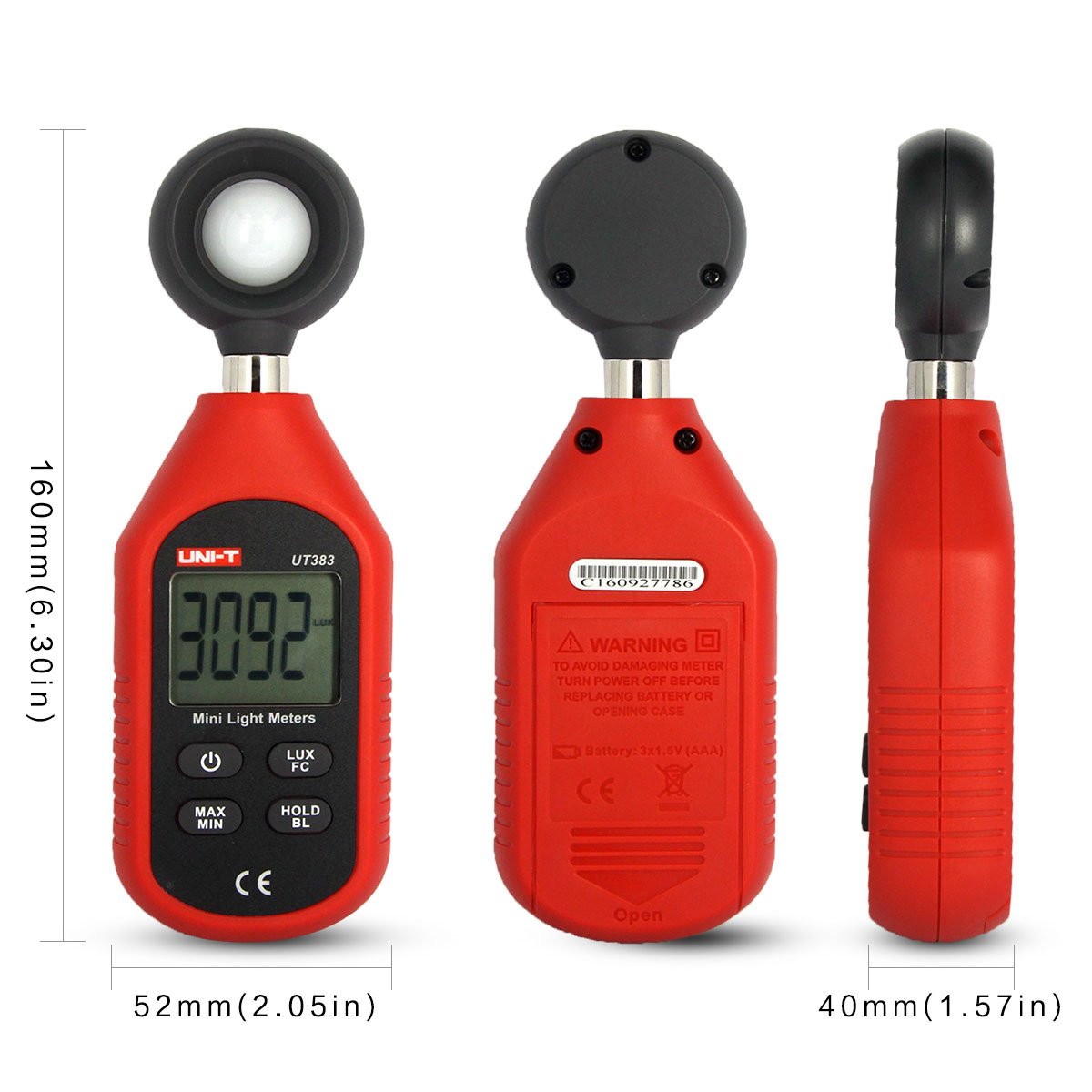 Luxmeter UT383 Helligkeitsmessgerät