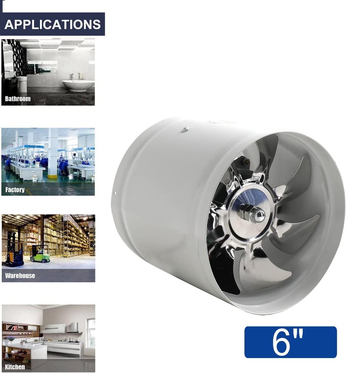 Rohrventilator, 6 inch