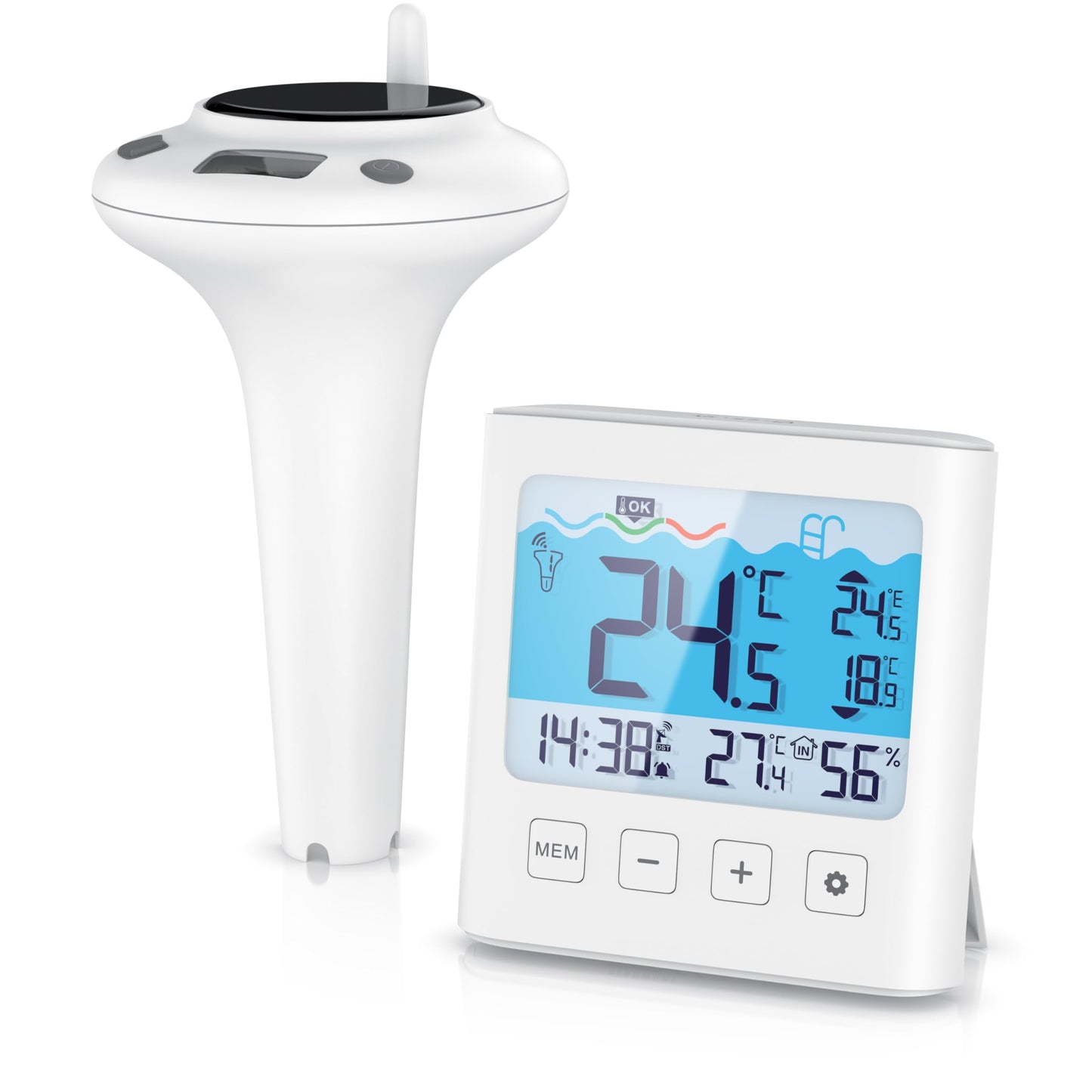 Funk-Poolthermometer