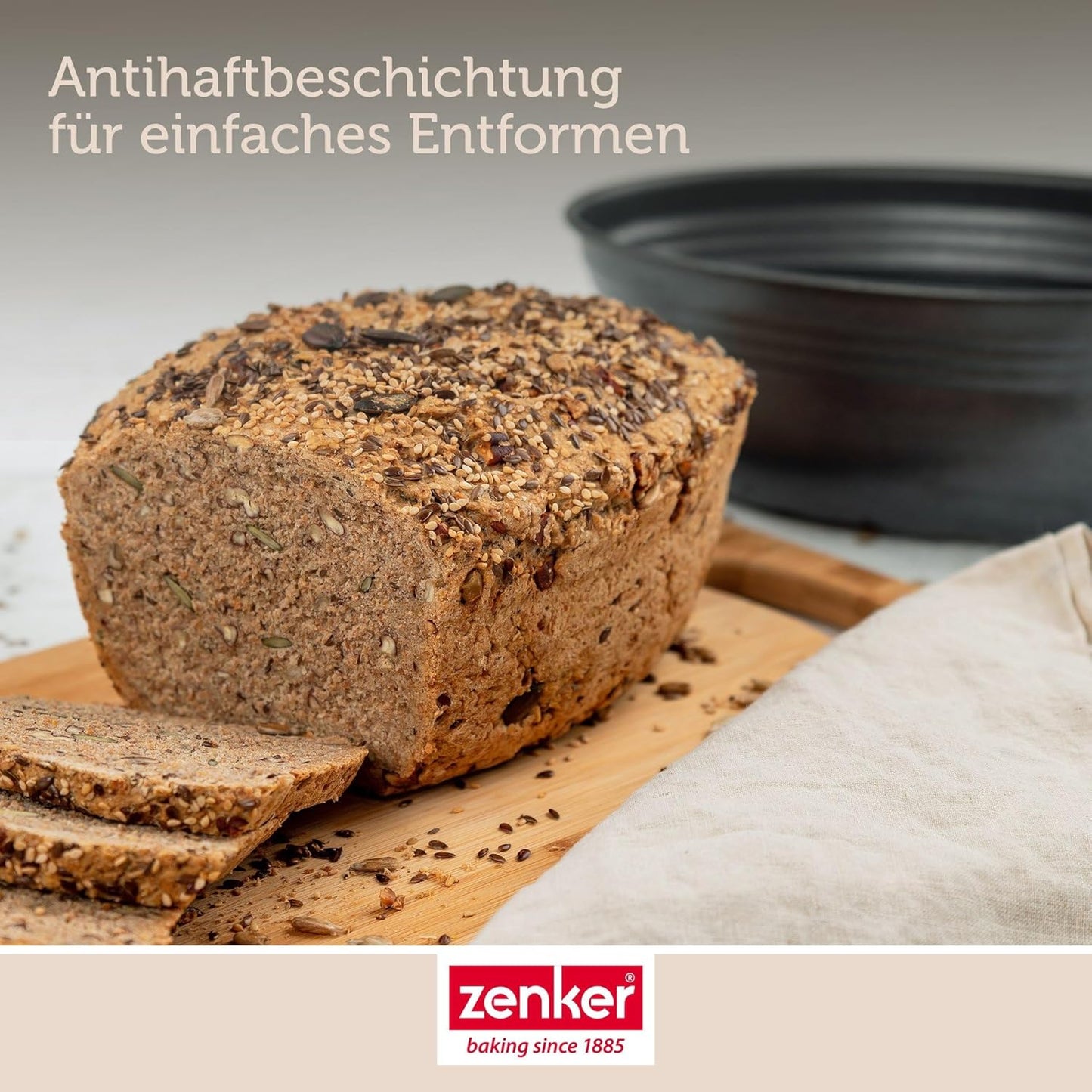 Brotbackform Black Metallic mit Antihaftbeschichtung