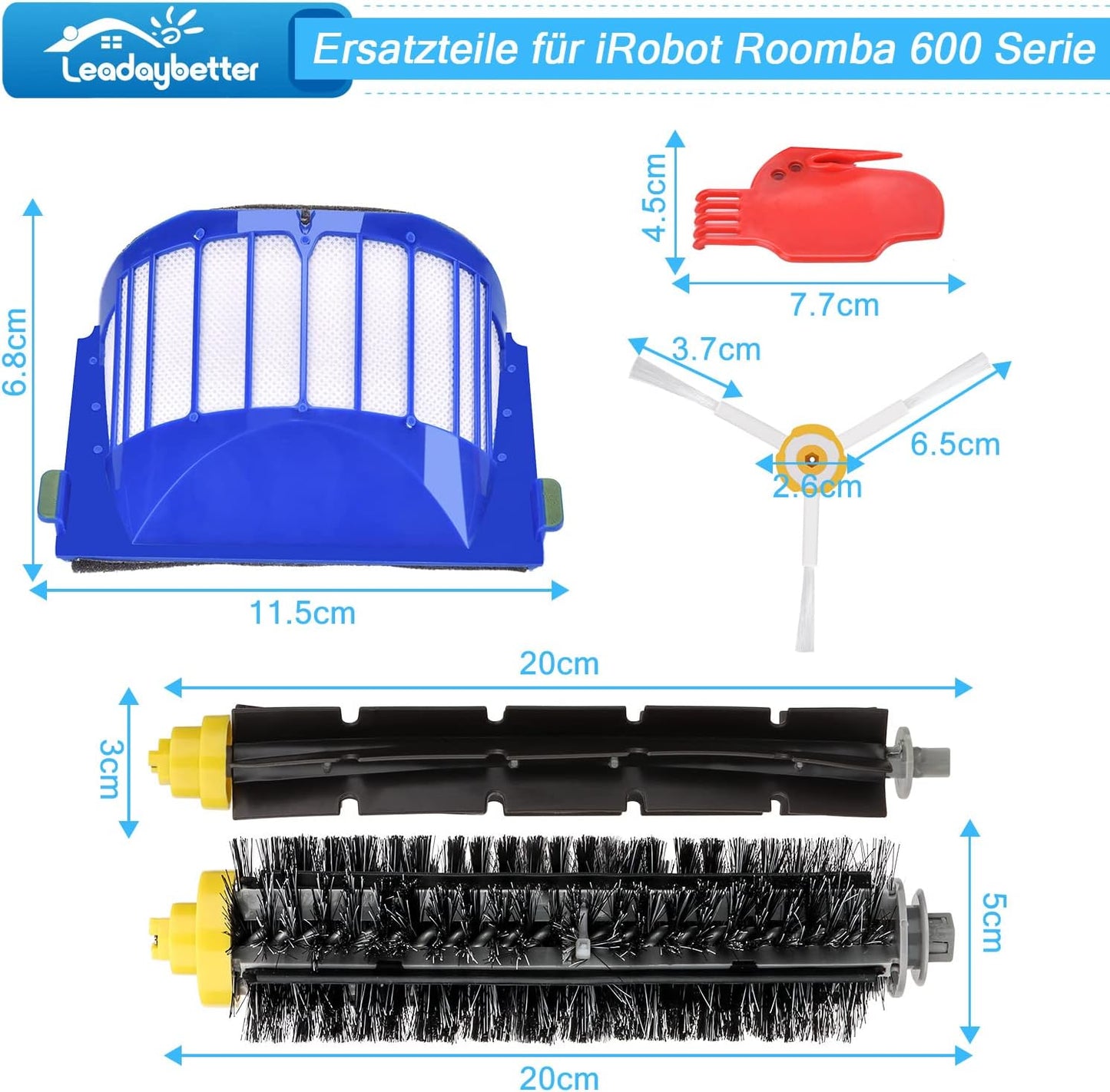 Ersatzteile Set, Roomba 600-13pc