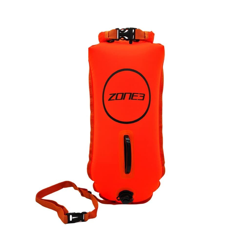 Schwimm-Sicherheitsboje mit Trockensack, Neon Orange 28L