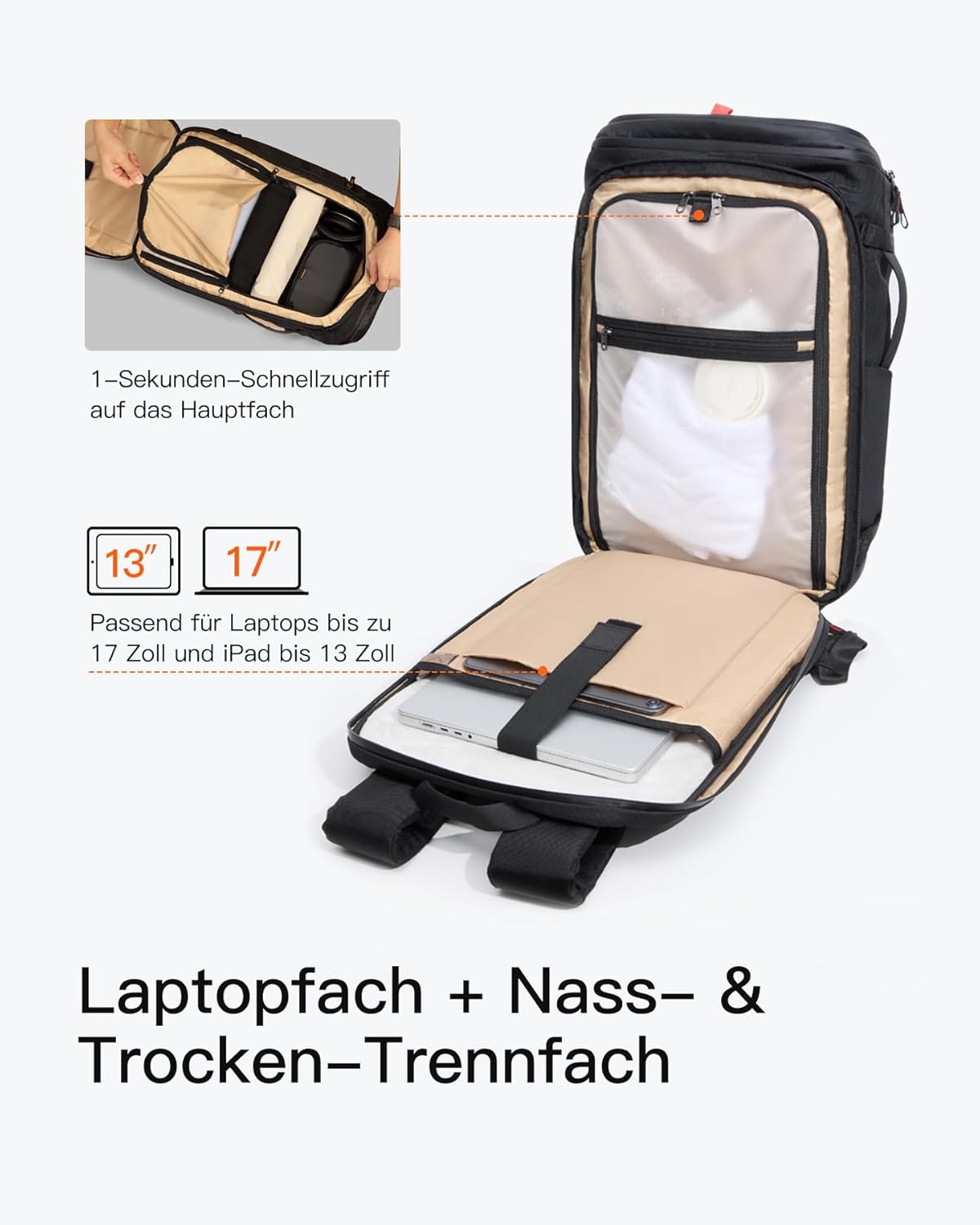 Notebook-Rucksack BPX31 black 40L
