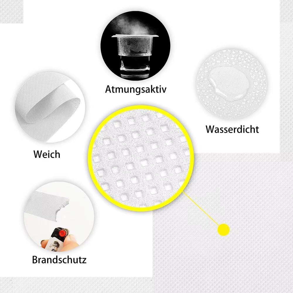 Einweg-Tischdeckenrolle, 25 m, Weiß 118 x 2500 cm (Rechteckig)