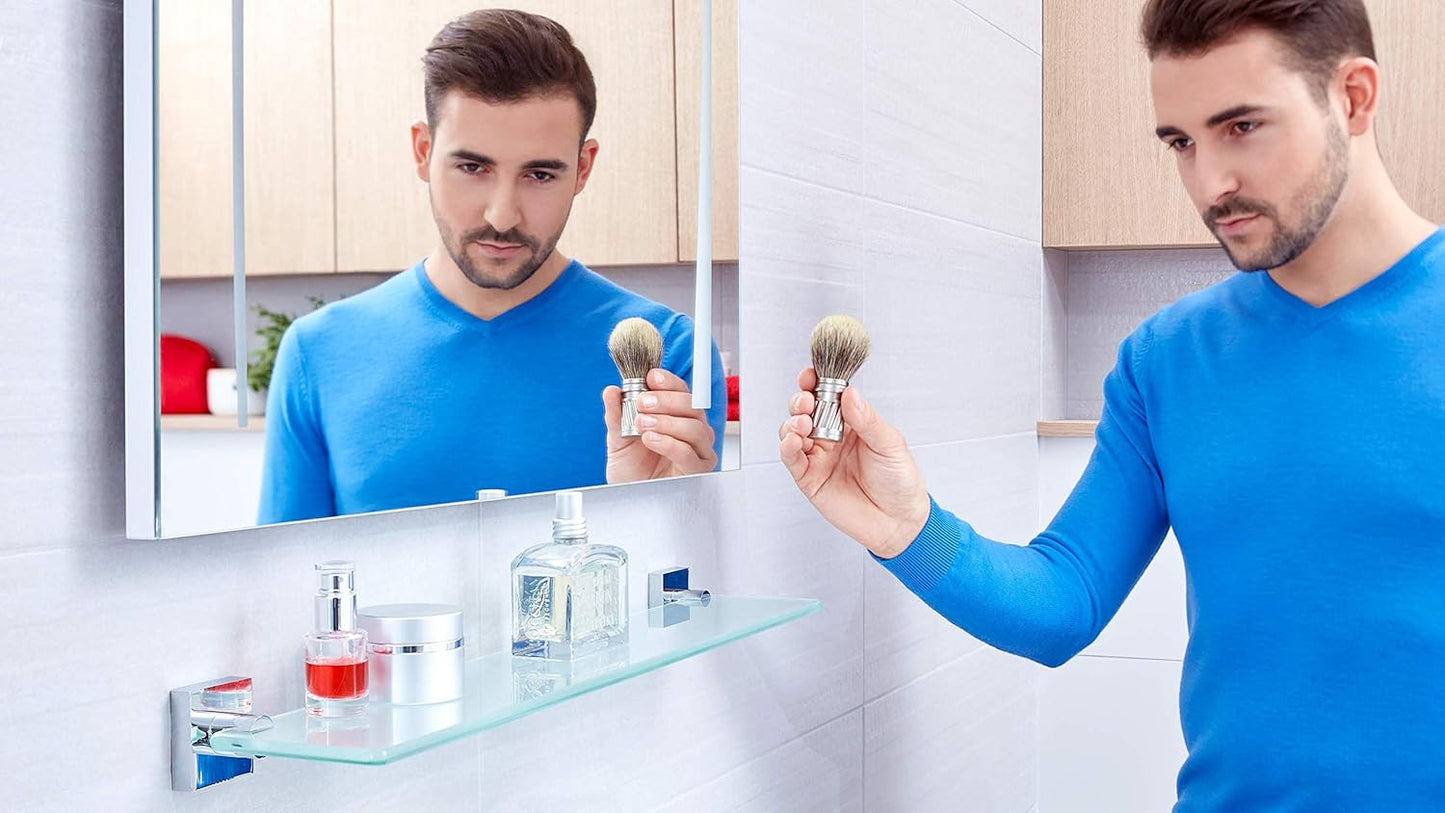 EKKRO Glasablage mit Klebelösung, Glasablage