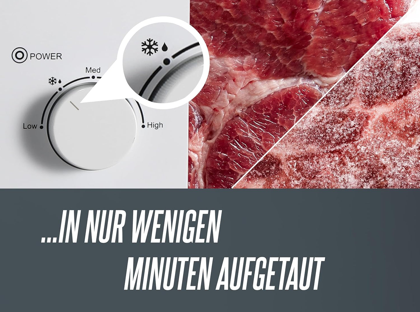 Mikrowelle mit 5 Leistungsstufen und Auftaufunktion