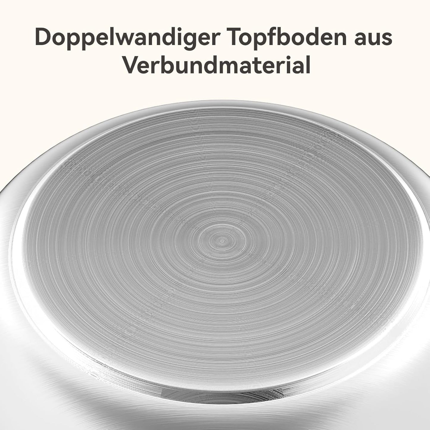 12-teiliges Kochgeschirr-Set für Induktion, Hellgrau D