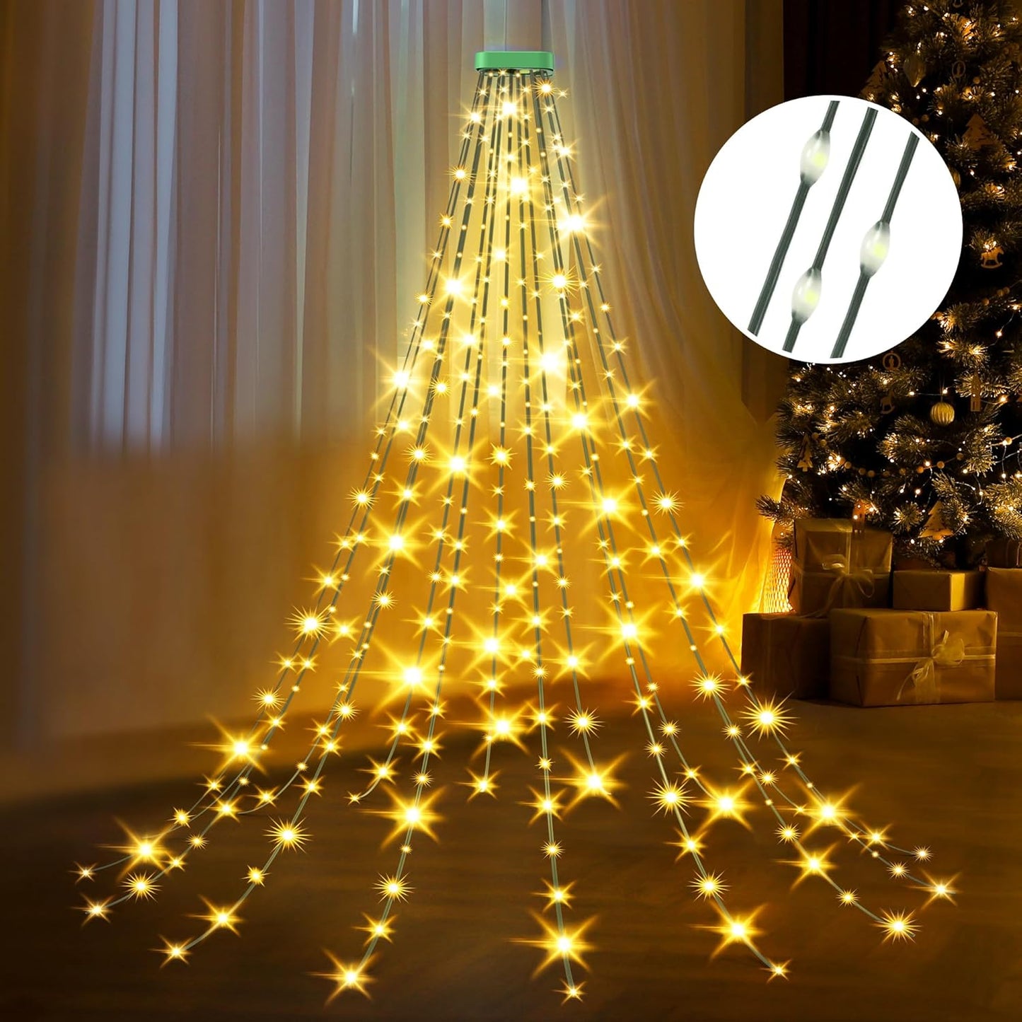 Lichterkette Weihnachtsbaum, Warmweiss|2M