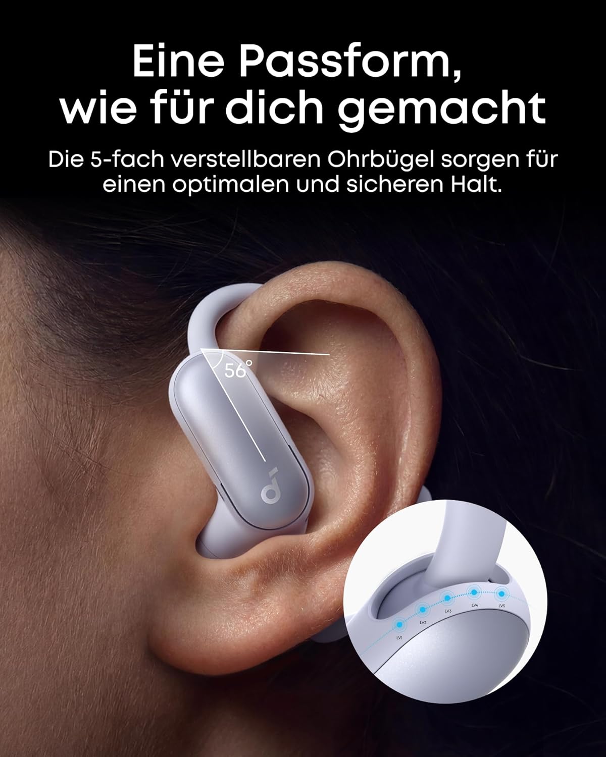 AeroFit 2 Pro Kopfhörer, Schwarz