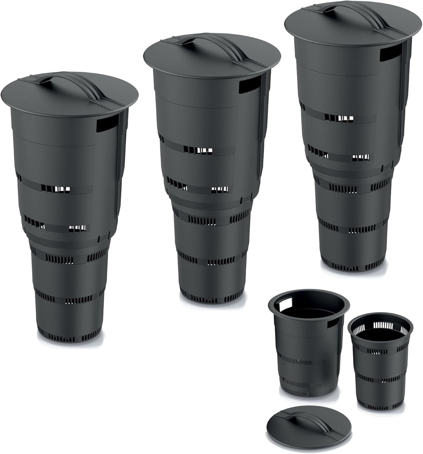 3er-Set Unterirdischer Komposteimer, 33 Liter