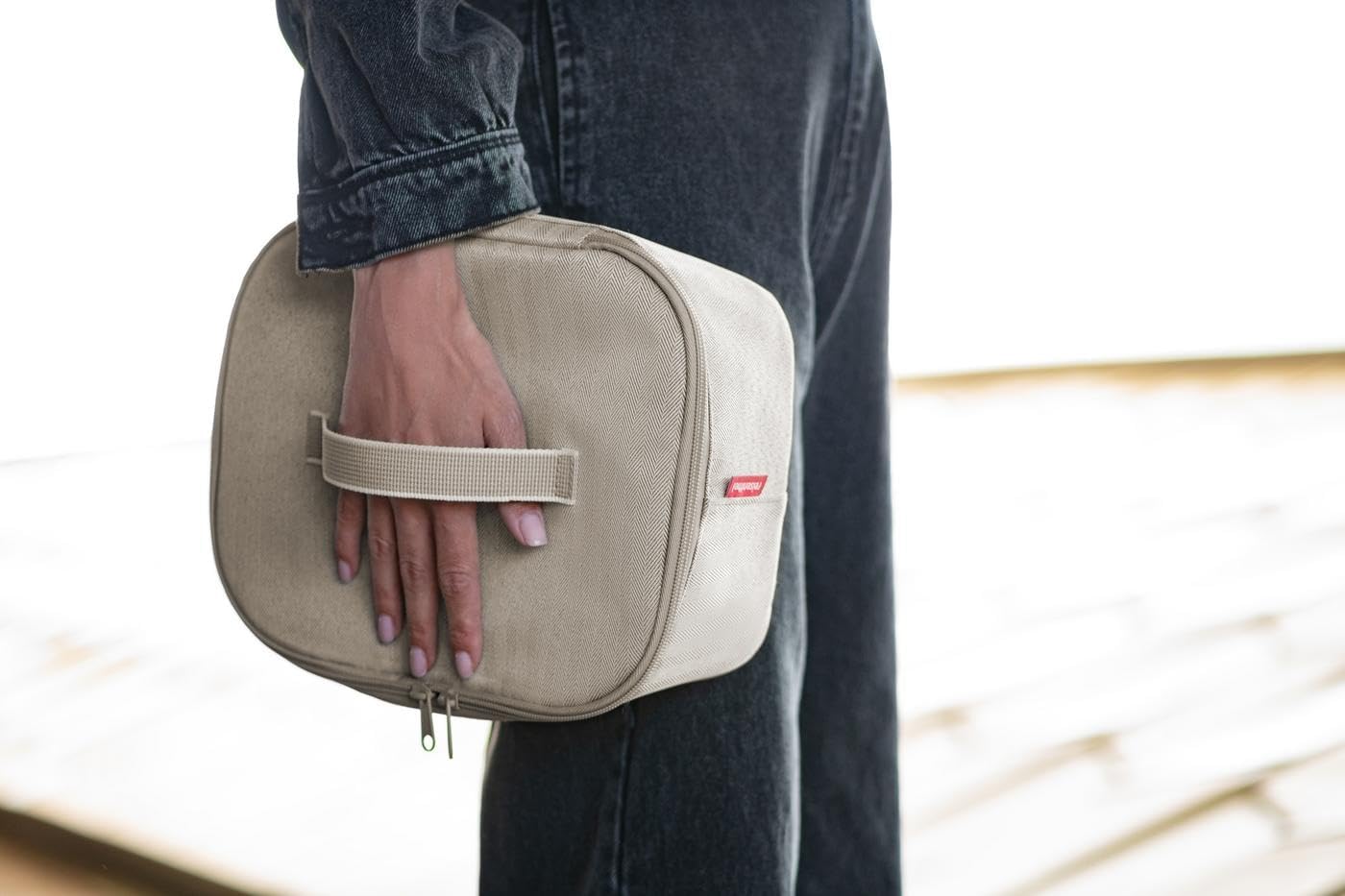 Coolerbag pocket, Einheitsgrösse, Herringbone Sand