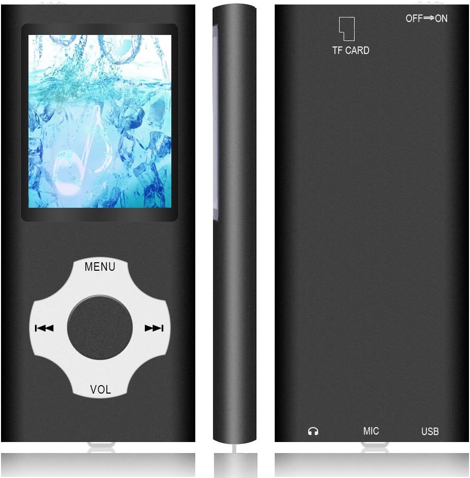 MP3-Player mit 32 GB Speicherkarte, Schwarz