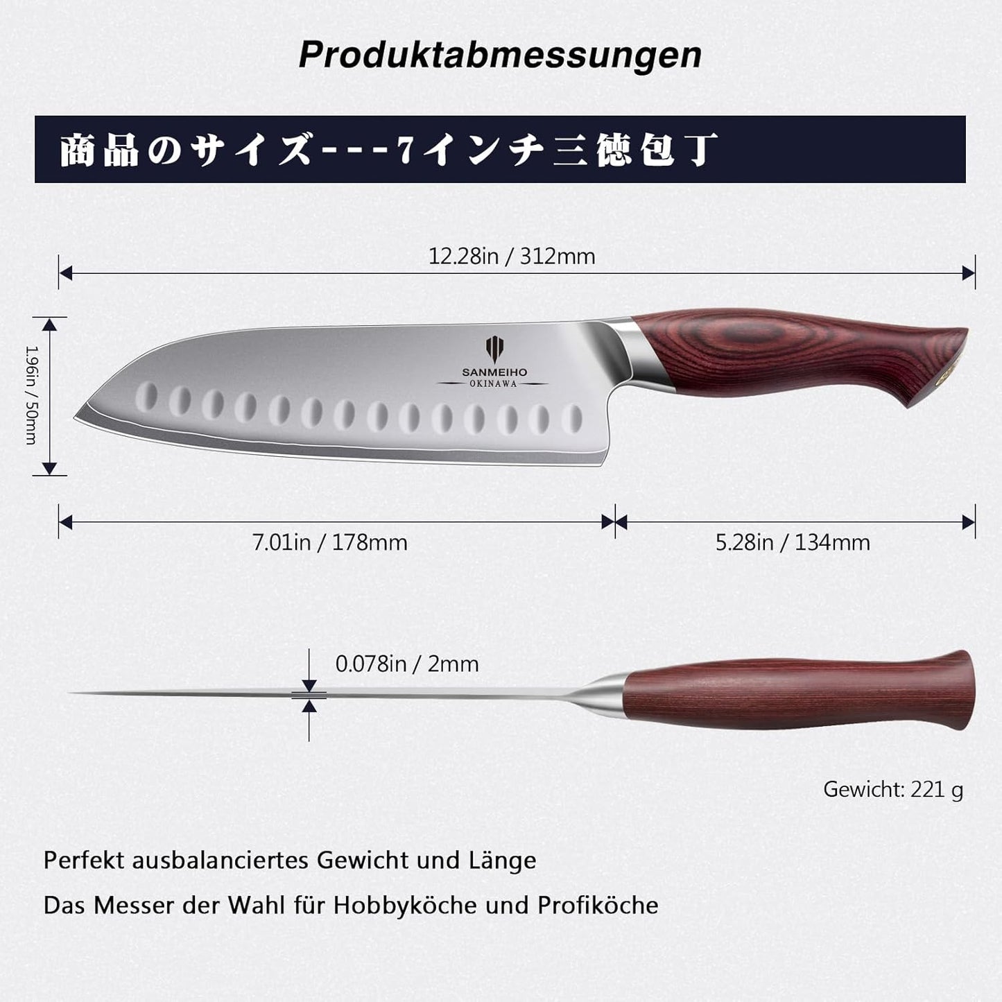 Profi Santokumesser, Santokumesser