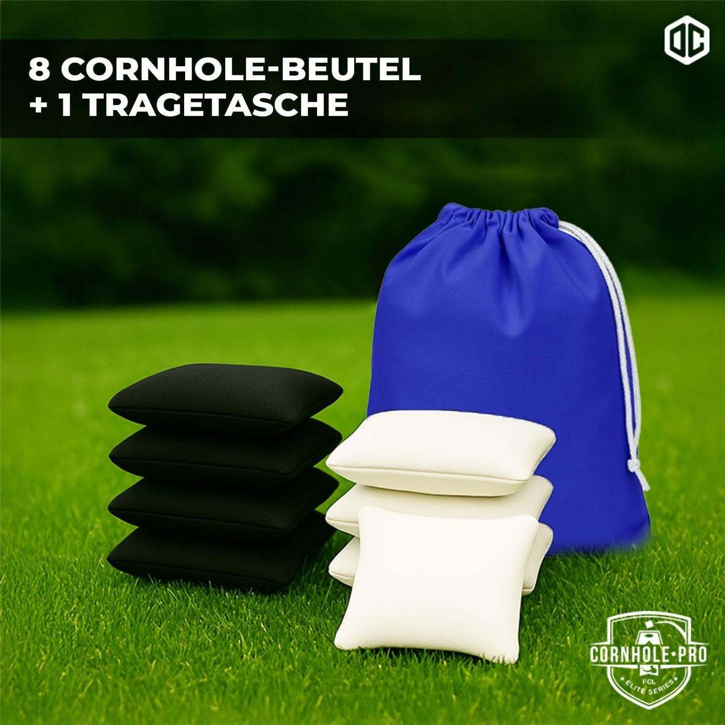 Cornhole Spiel Säckchen, Cornhole Tasche - Schwarze und Weisse