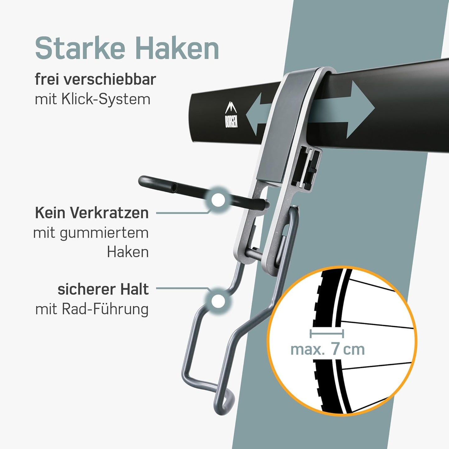 Vertikale Velo Wandhalterung, 4er Set