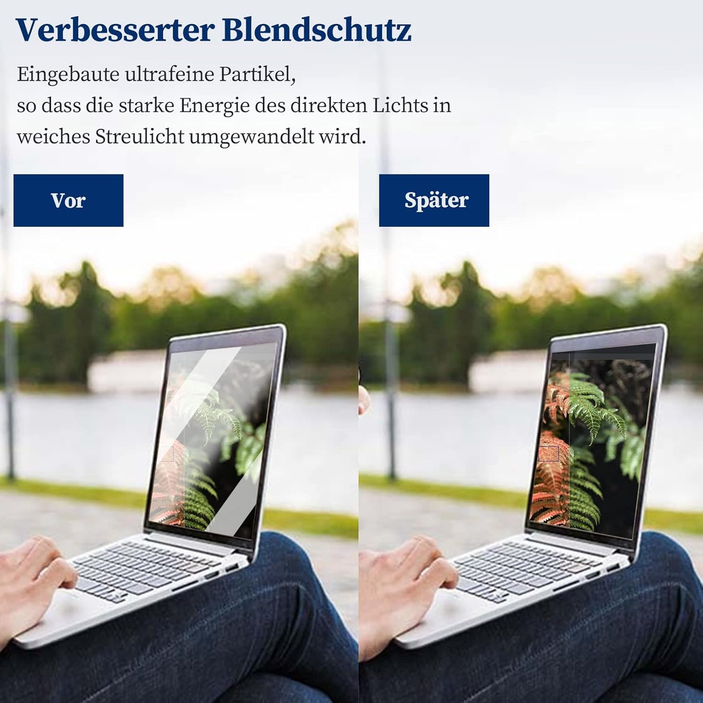 Displayschutzfolie für MacBook Air, Mac Air 13.6/13 Zoll(2022-2025)
