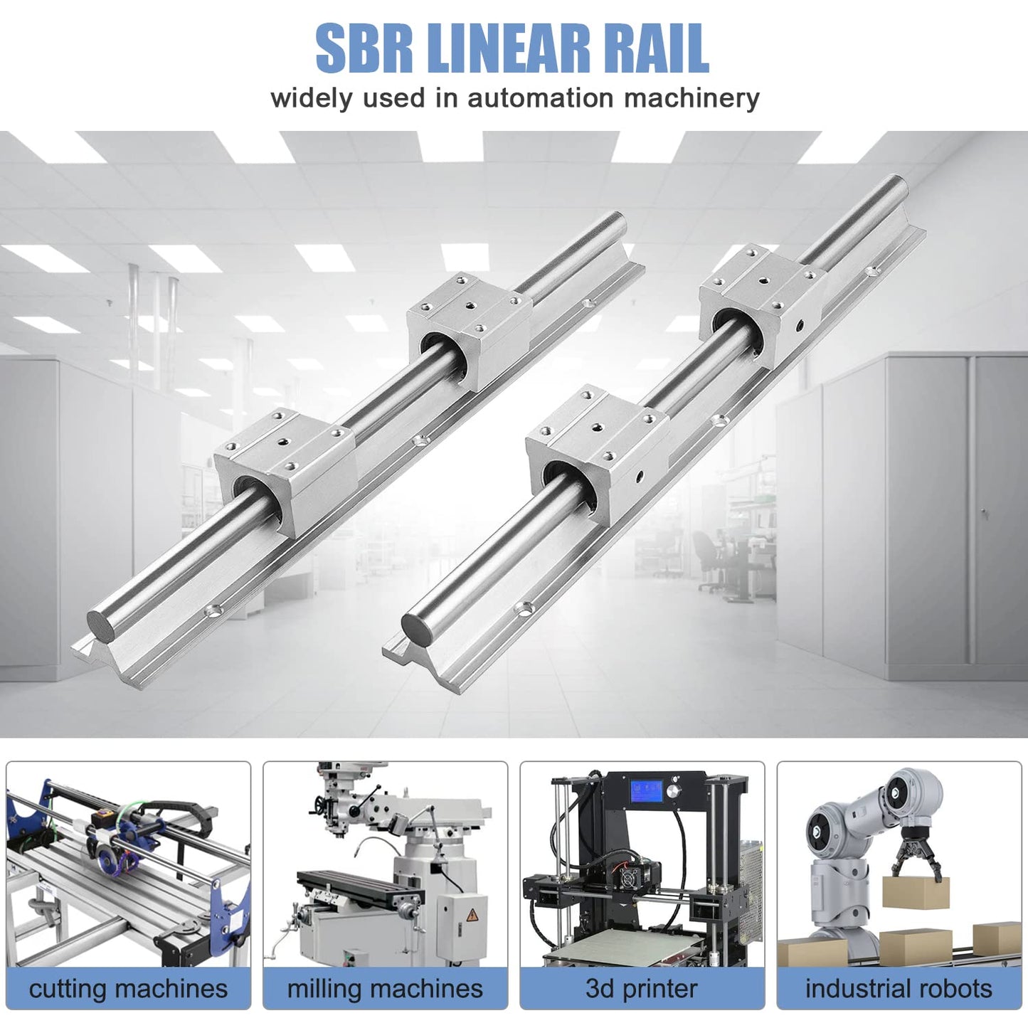Linearführung Schrittmotor SBR20UU, 1200mm SBR20