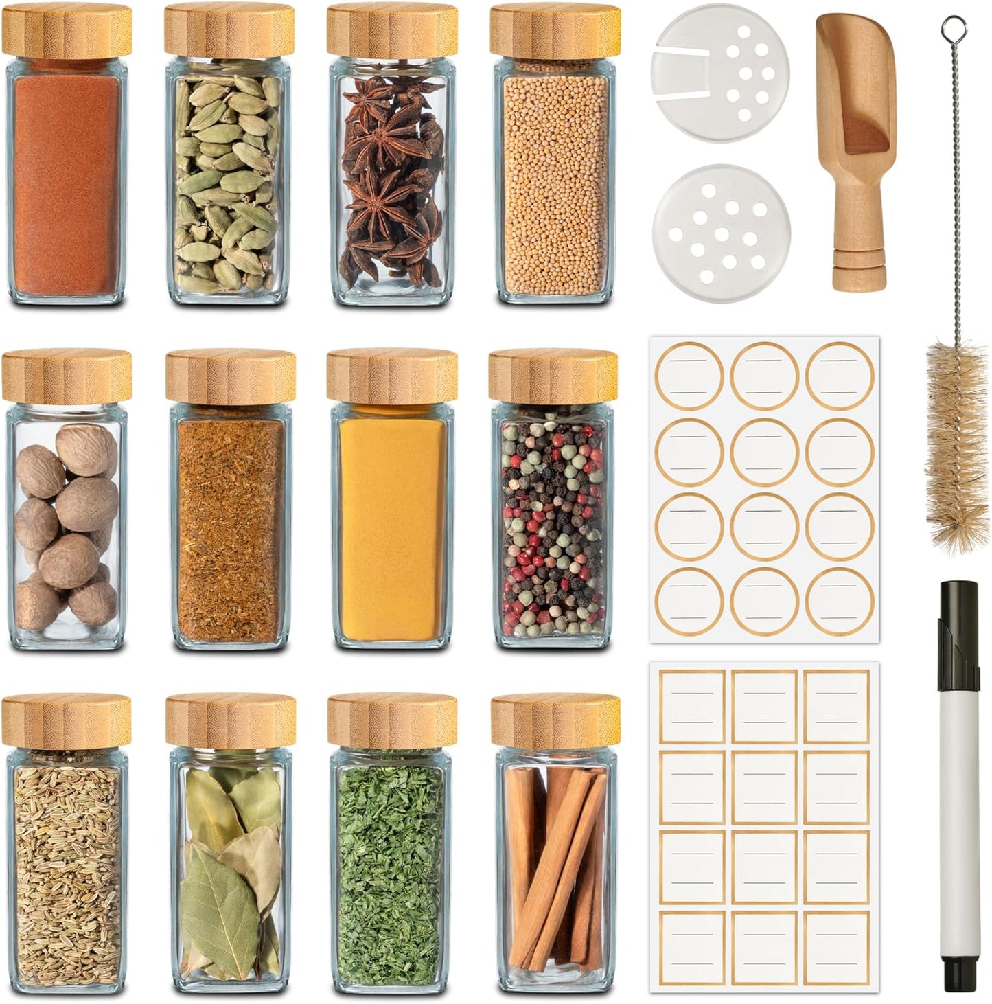 Gewürzgläser, 12er Set