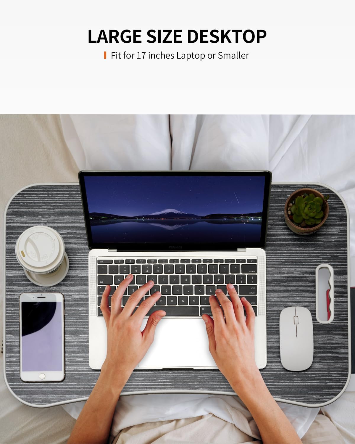 Faltbarer Laptoptisch, Schwarz