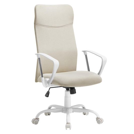Ergonomischer Bürostuhl, höhenverstellbar, neigbar, Cappuccinobeige 1