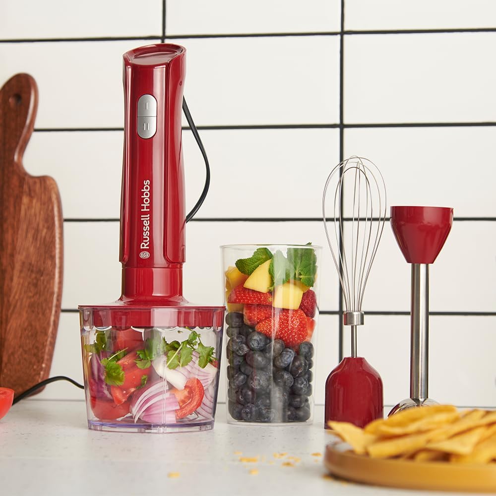 3-in-1 Stabmixer-Set 27142-56, Rot