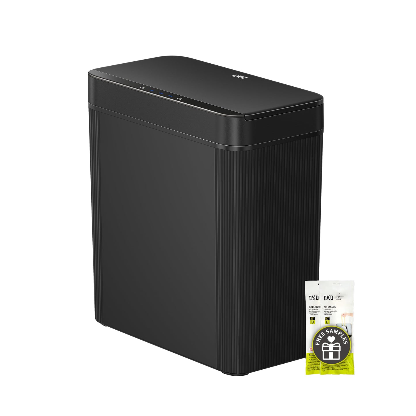 Brio Mülleimer mit Bewegungssensor, wasserdicht, Brio 10L-Schwarz