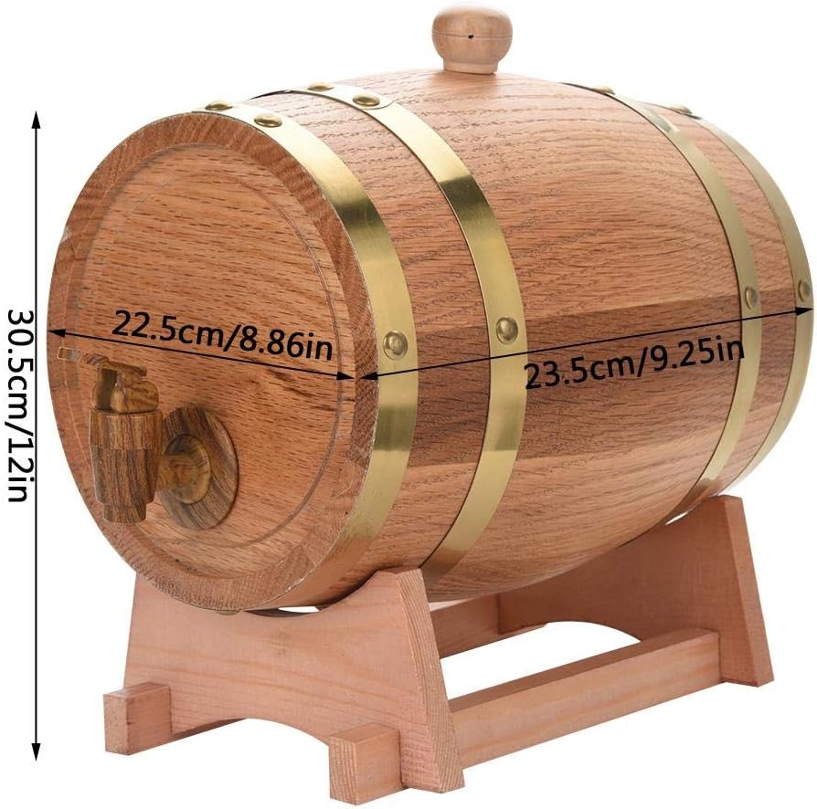 Eichenfass Weinspender (auslaufsicher, 3 l), 3L