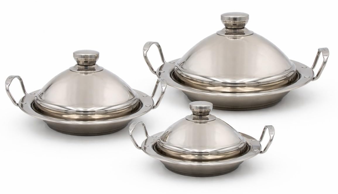 3er-Tajine-Set für alle Herdarten, 3er Set 26+30+34cm