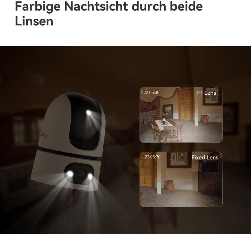 Ranger Dual Pro 360° PTZ Innenkamera mit Auto-Tracking
