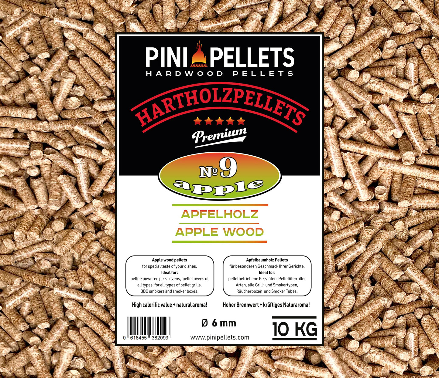 Grillpellets aus Apfelholz