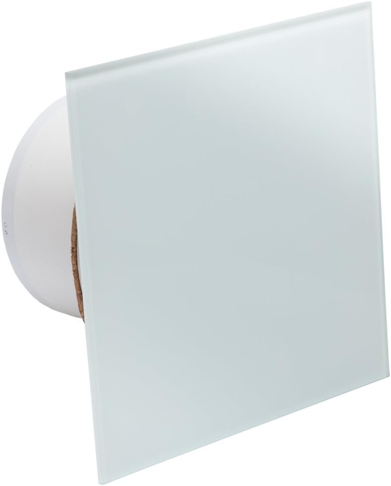 Badlüfter mit Rückschlagklappe und Glasfront