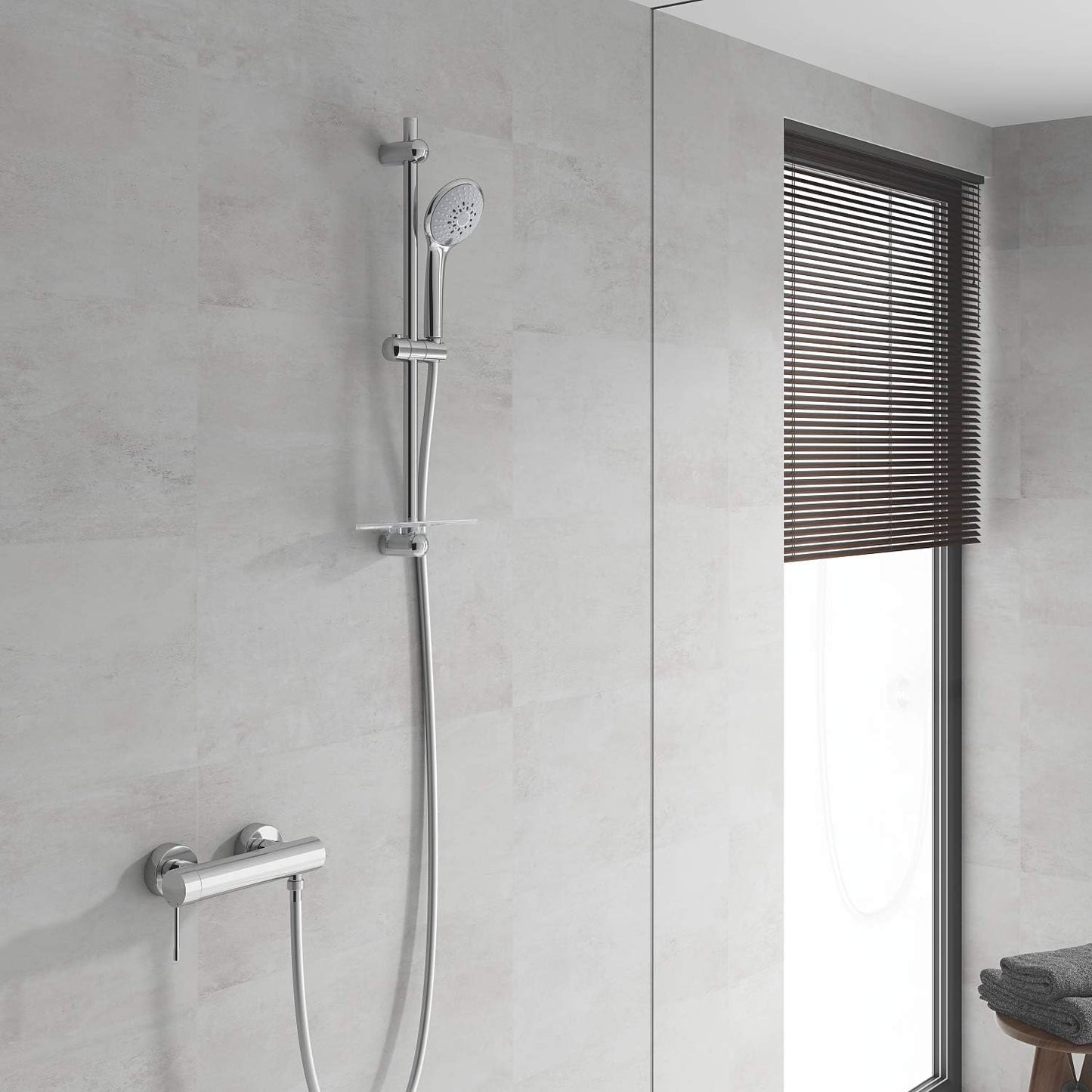 Handbrause Euphoria 110 mit 3 Strahlarten, Classic champagne Single
