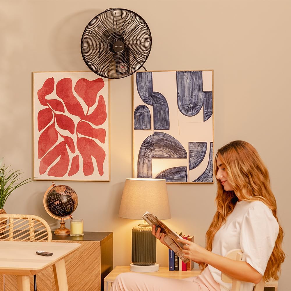 Wandventilator EnergySilence 4500 mit Fernbedienung und Timer, Fernbedienung Schwarz