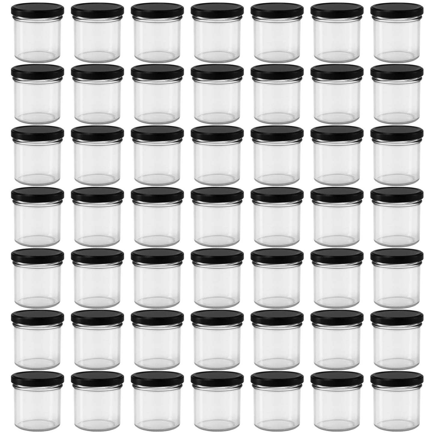 Marmeladengläser Set mit Schraubdeckel (50x 125 ml), 125 ml 50