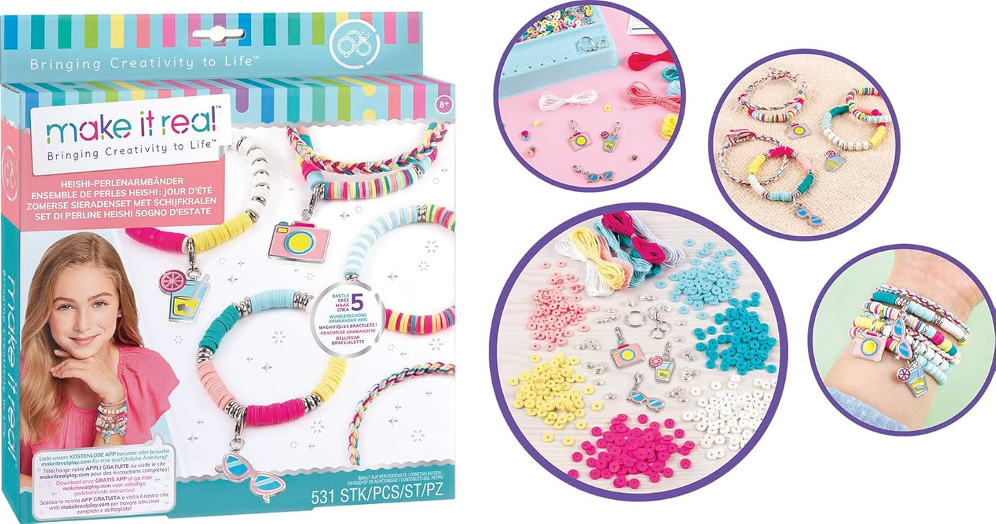 Heishi Sommertage Schmuckset für Kinder ab 8 Jahren