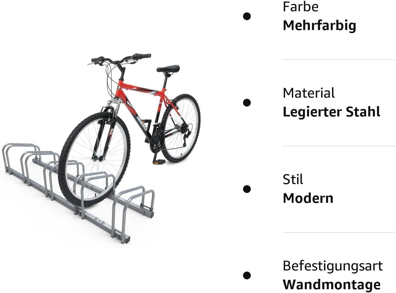 Veloständer, für 5 Fahrräder