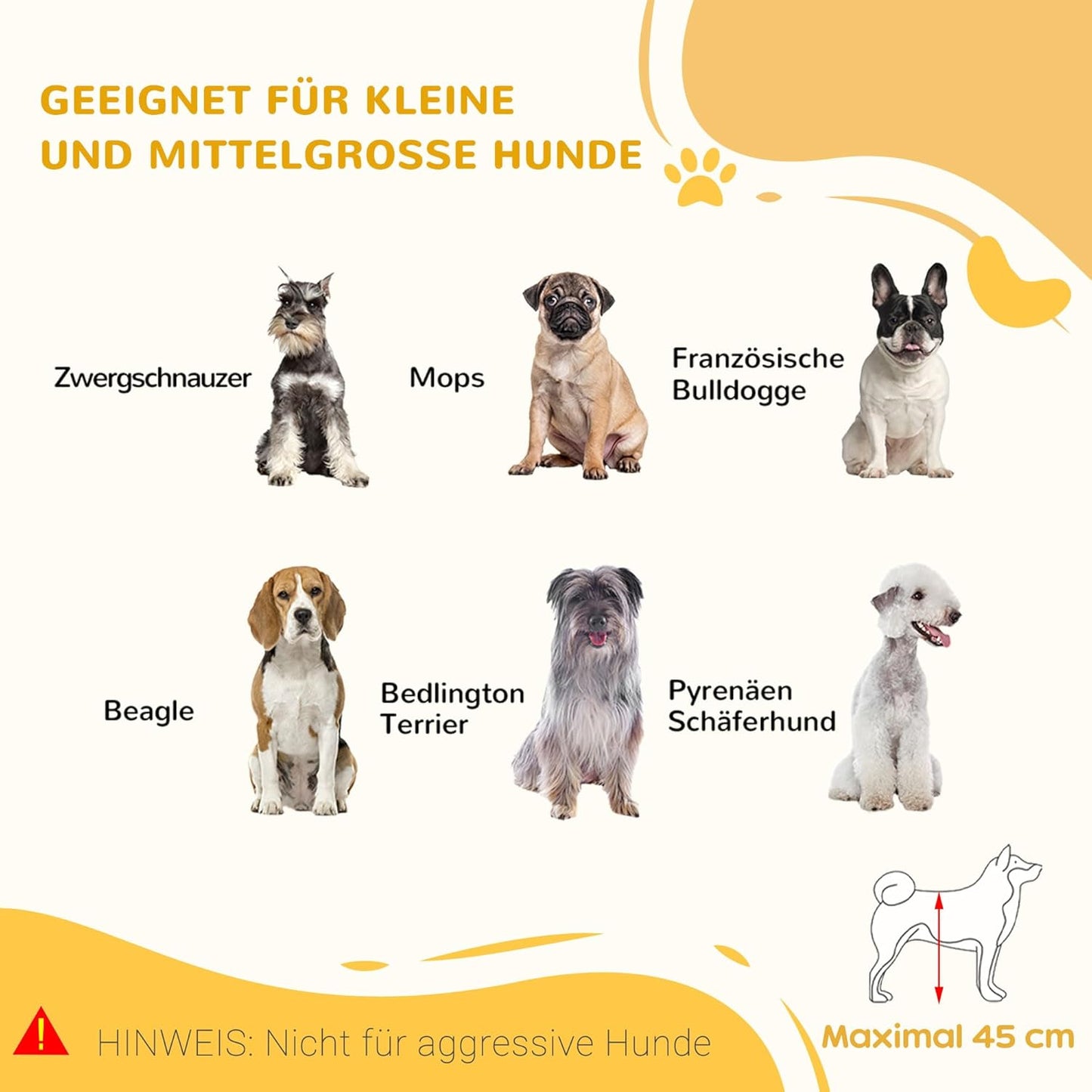 Ausziehbares Hunde-Absperrgitter, Naturholz