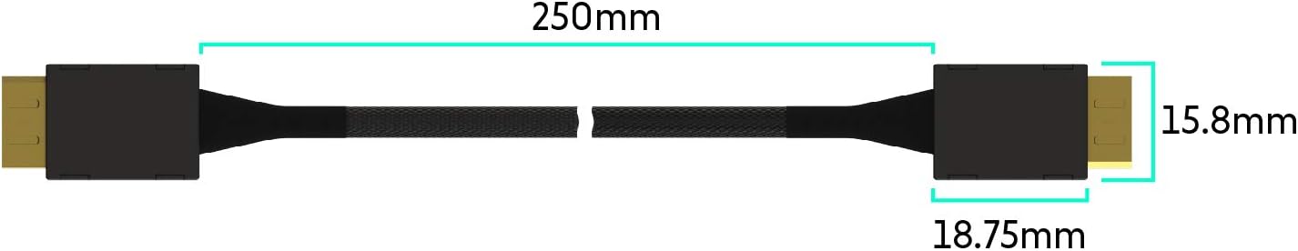 OCuLink PCIe SFF-8611 auf SSD Datenkabel, SFF-8611 Oculink Nylon Net Jacket 025cm