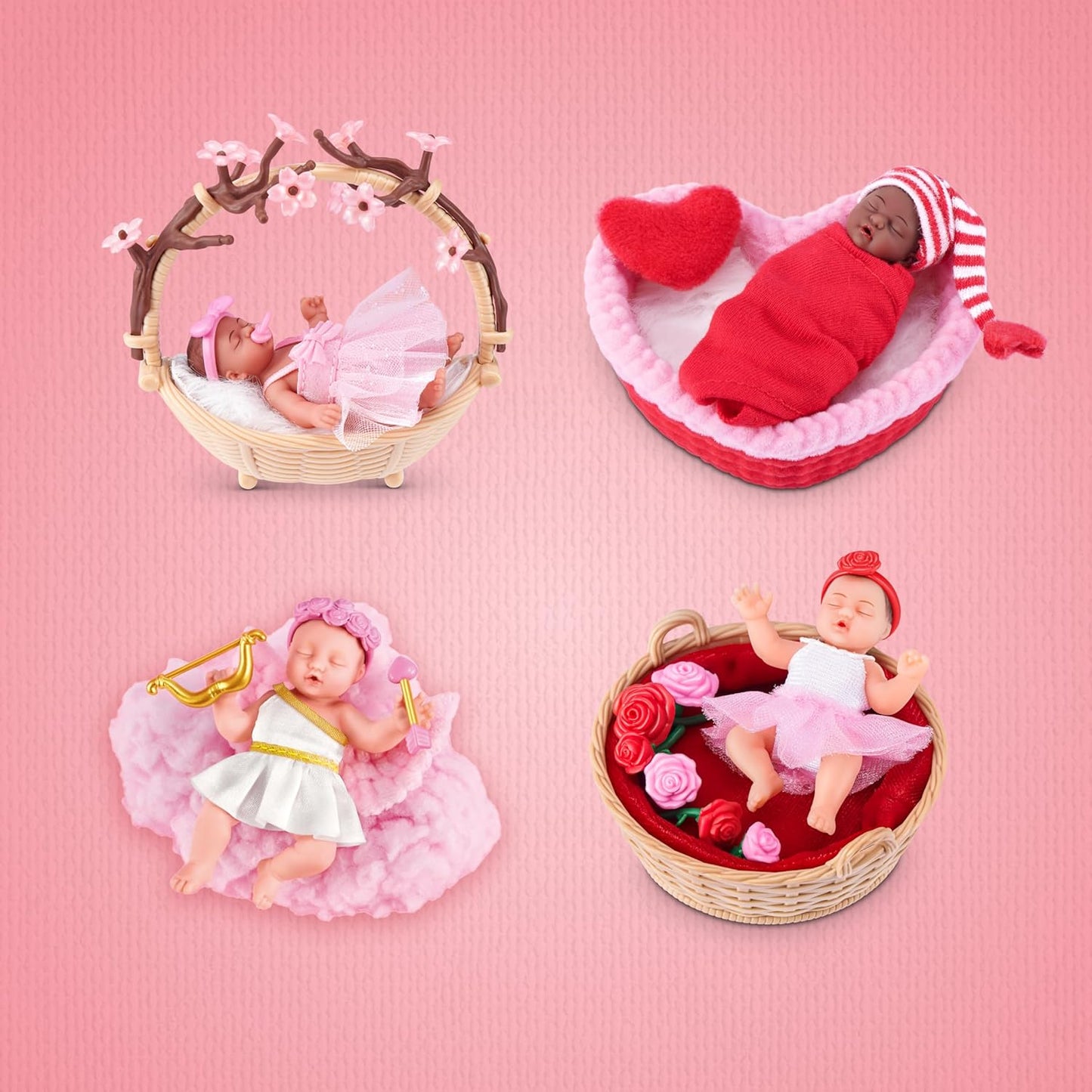 Überraschungskapsel mit 2 Mini-Babypuppen, Baby Sweet Hearts Serie 1