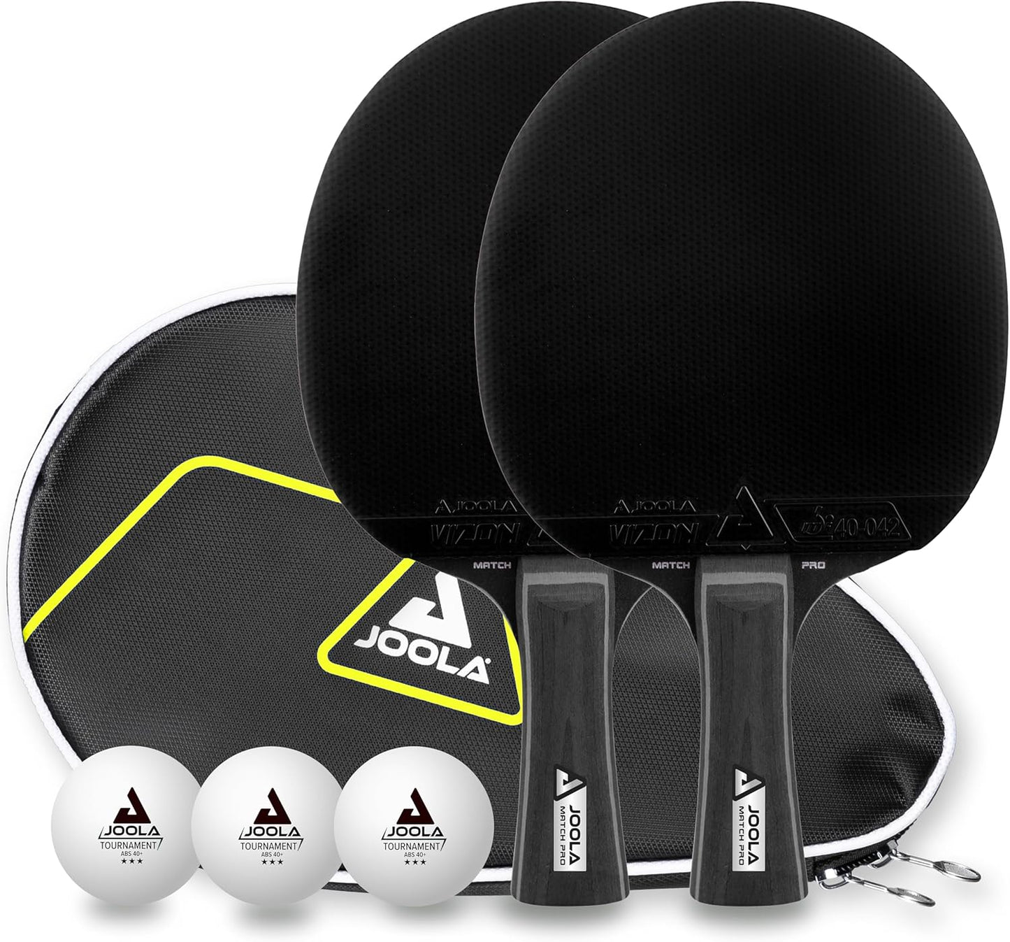 Tischtennisschläger Set, Set Black DUO PRO Single