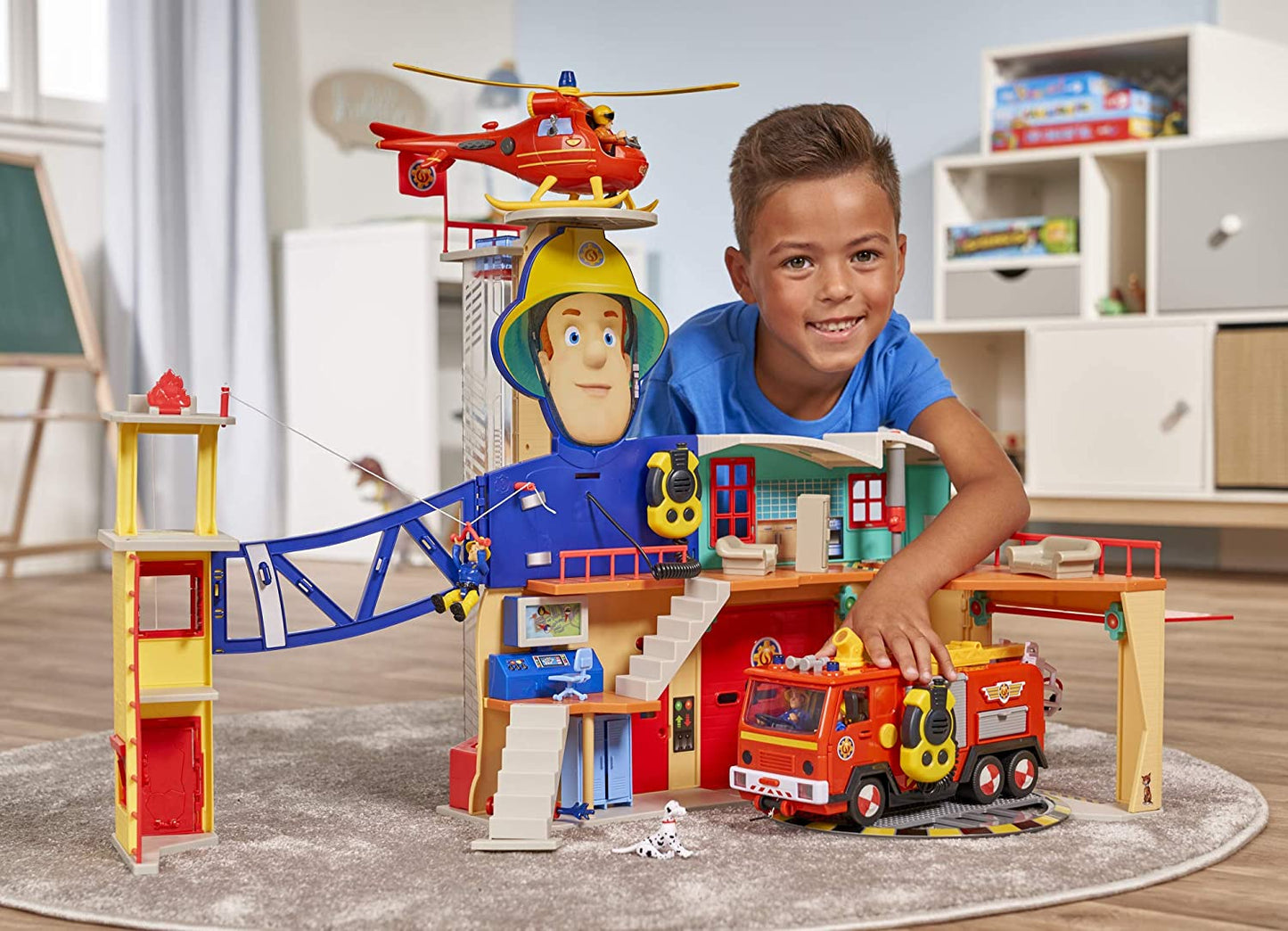Feuerwehrmann Sam Mega-Feuerwehrstation XXL, Spielgebäude, Single
