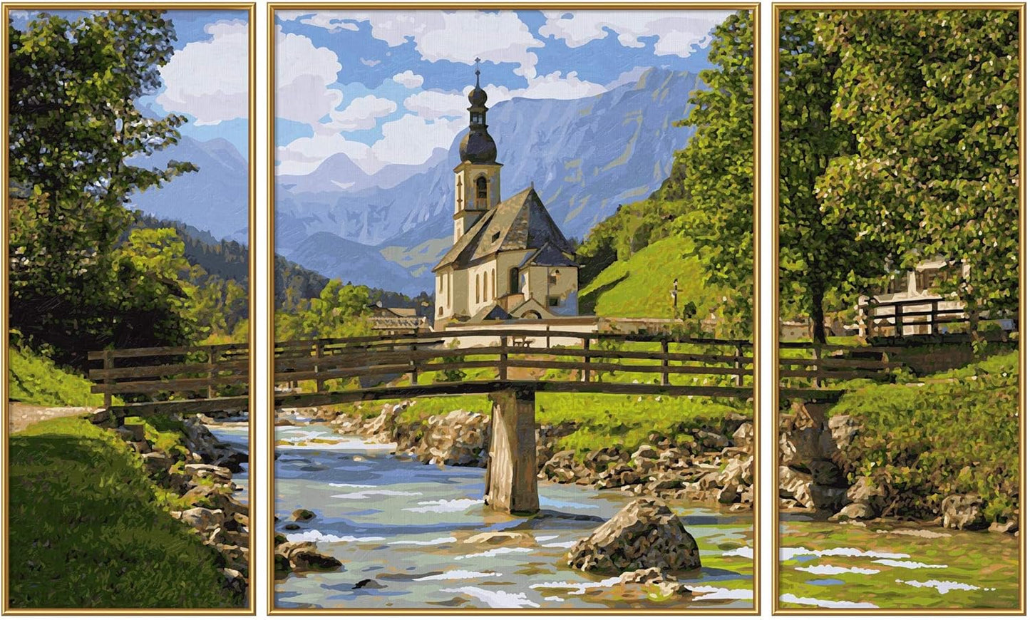 Malen nach Zahlen - St. Sebastian in der Ramsau