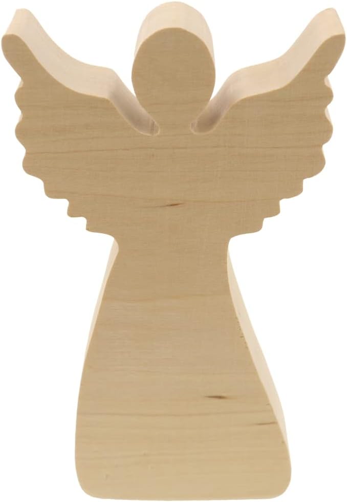 Deko-Engel 14 cm, Deko-engel aus Holz, 1