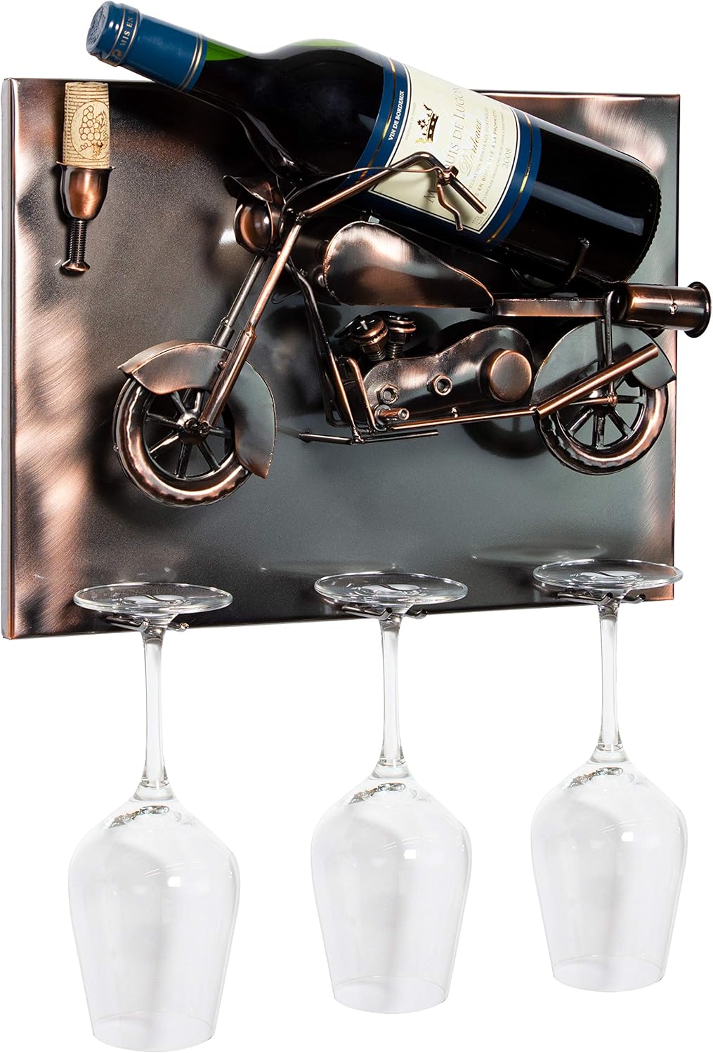 Weinflaschenhalter Motorrad