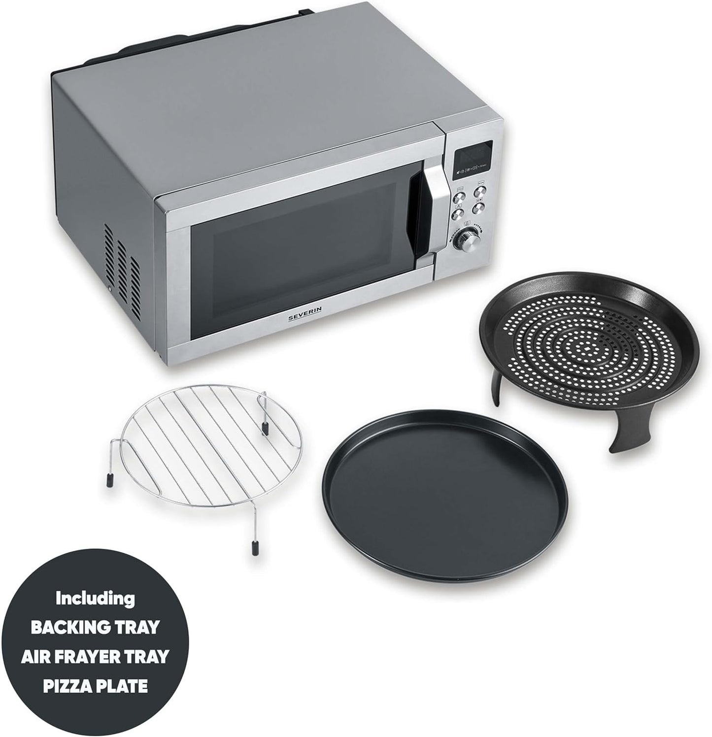 Mikrowelle mit Heissluft und Grillfunktion, 4-in-1 mit Air Fry Funktion