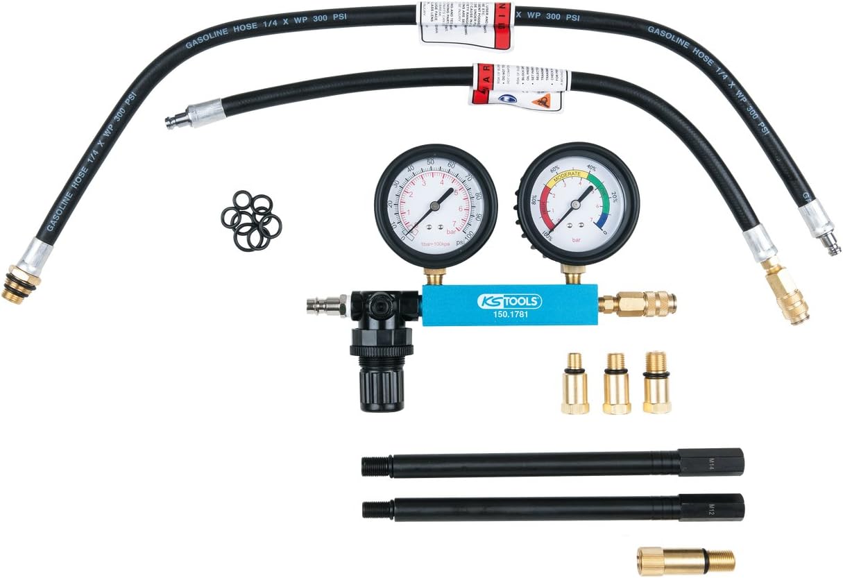 9-teiliges Zylinder-Druckverlust-Tester-Set