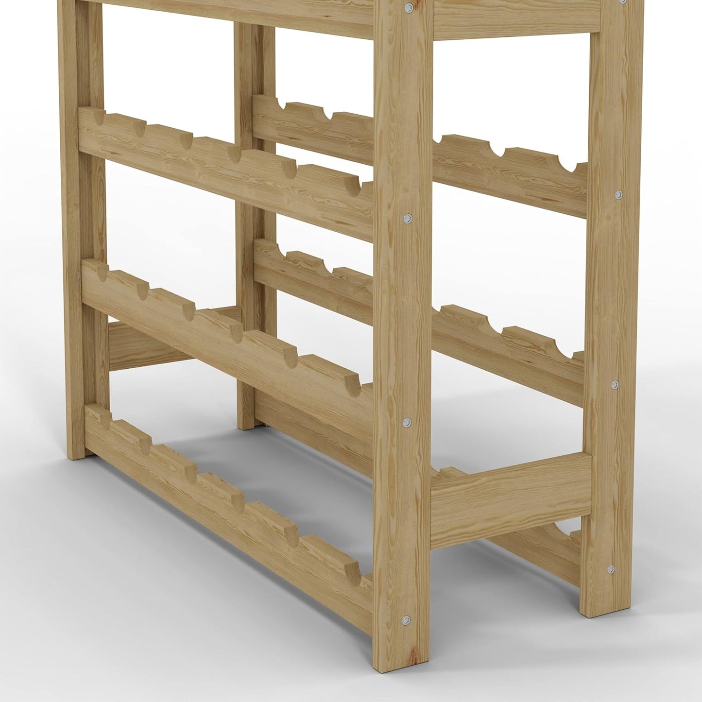 Weinregal für 42 Flaschen, Natur RW-1-42, 102 x 63 x 25, 7 liegen, für 42 Flaschen